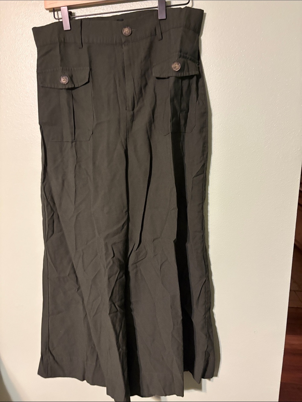 Who What Wear Olive Cargo-Style Women's Pants
